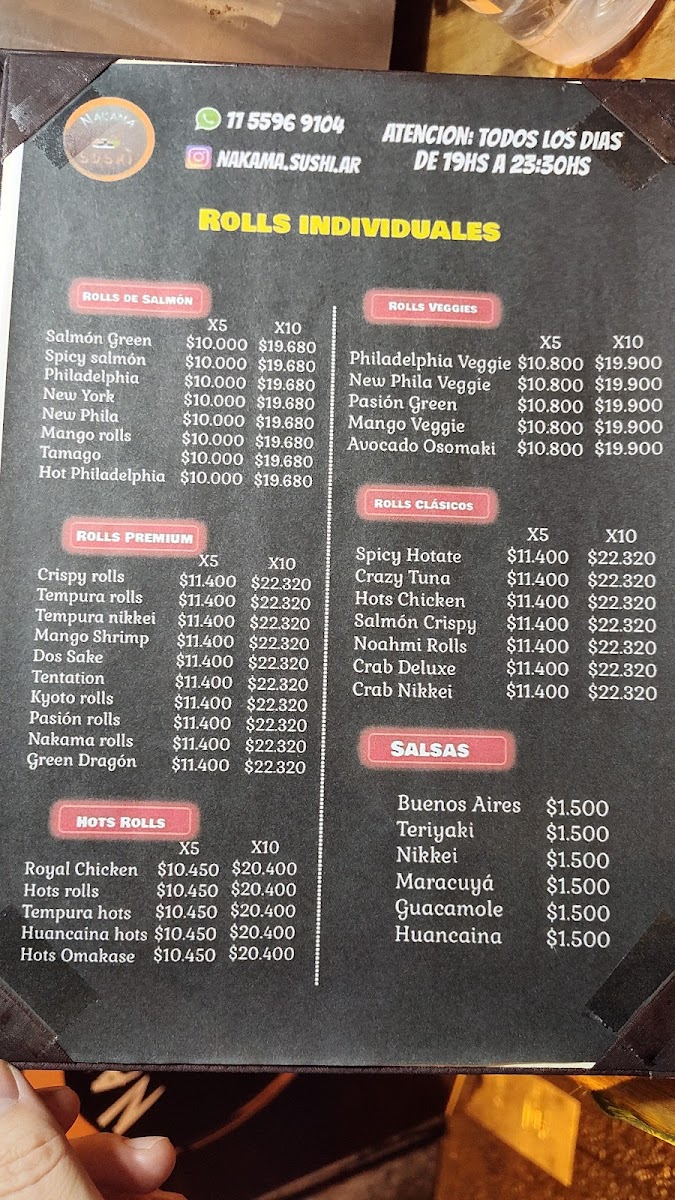 Menu Nakama Sushi-1